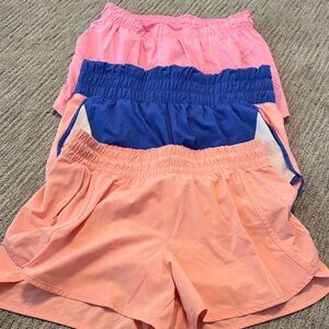 Avia Women's Athletic Shorts - Pink, Blue, Peach